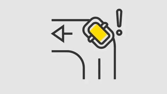 Calibração do Sistema ADAS - Ícone Aviso de saída de faixa