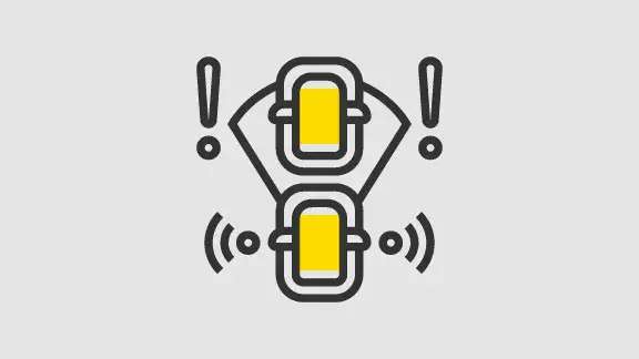 Calibração do Sistema ADAS - Ícone Travagem de emergência