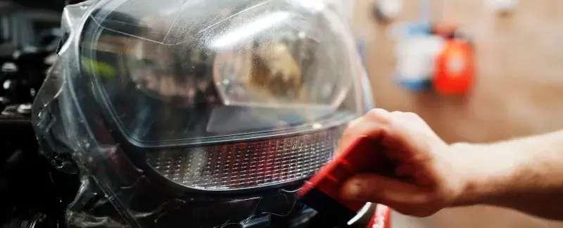 Polimento de Faróis - Limpeza e avaliação