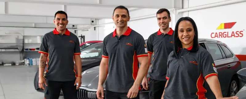 Equipa e técnicos Carglass do Serviço móvel