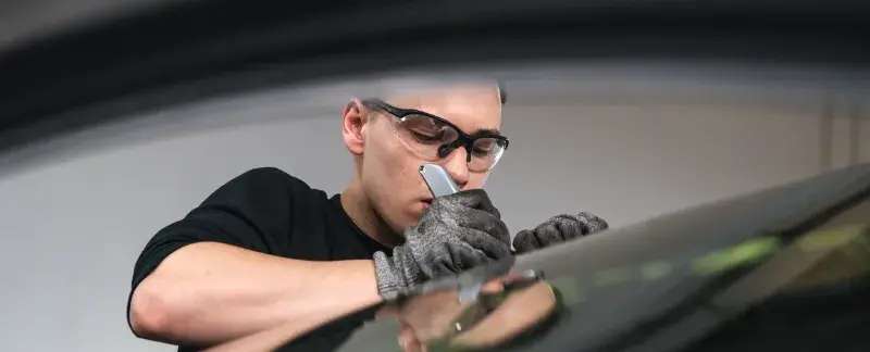 Substituição de vidro traseiro do carro - Diagnóstico e preparação