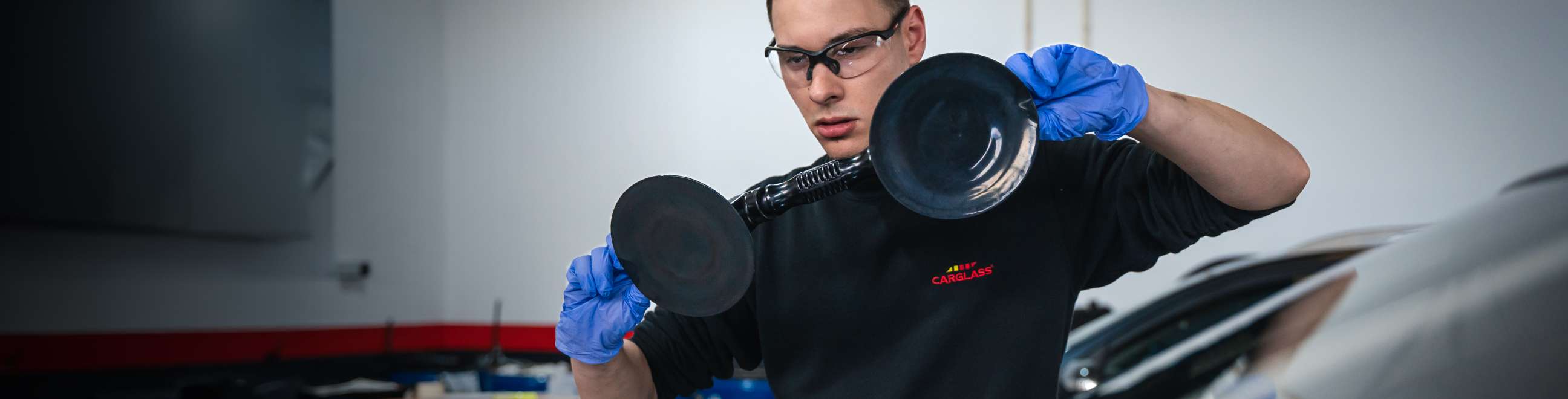 Técnico carglass solução temporária