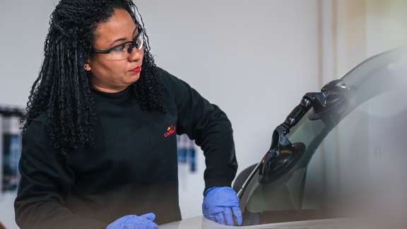 Técnica a tratar o vidro