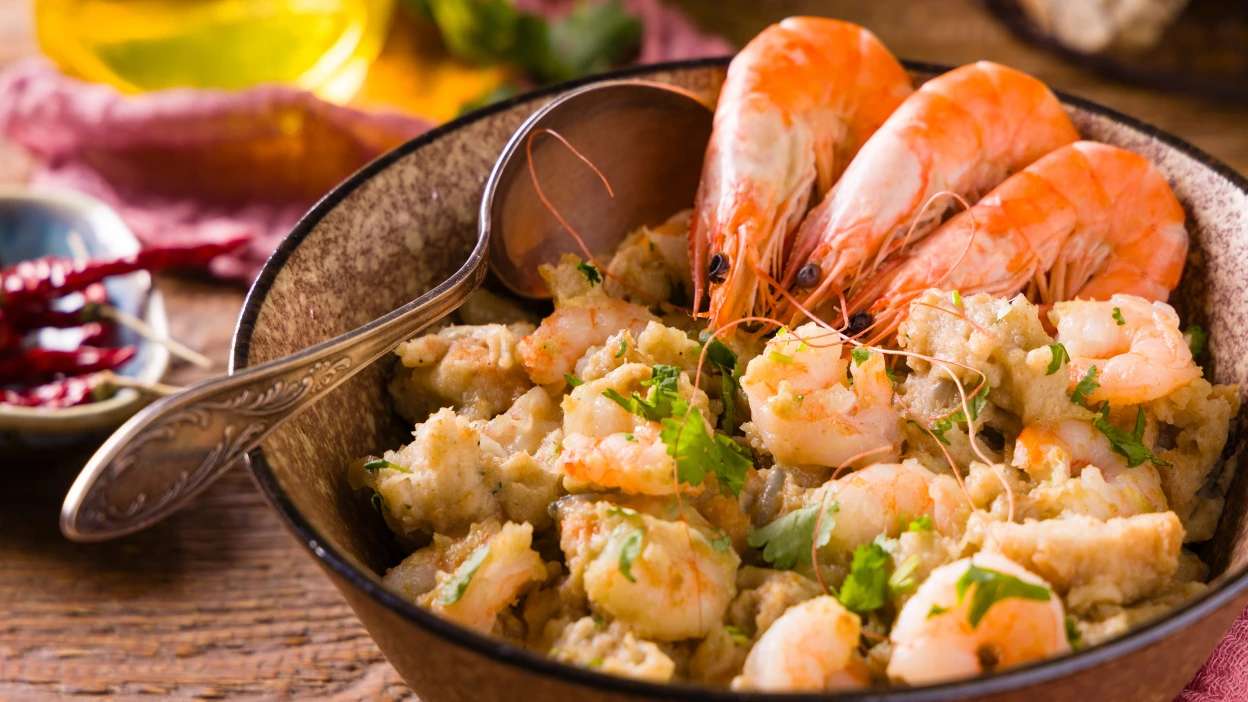 prato alentejano de açorda