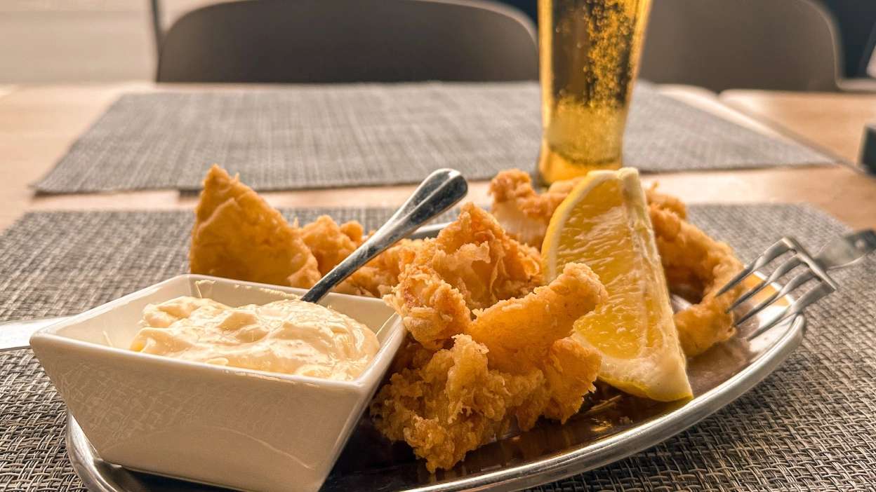 Choco Frito - prato típico de Setúbal